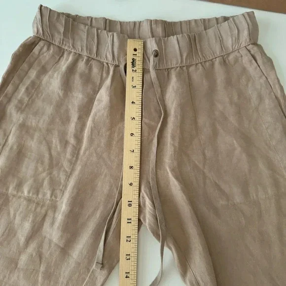 Enzo Costa Easy Pants French Linen Lightweight Summer Women’s size 3 Medium